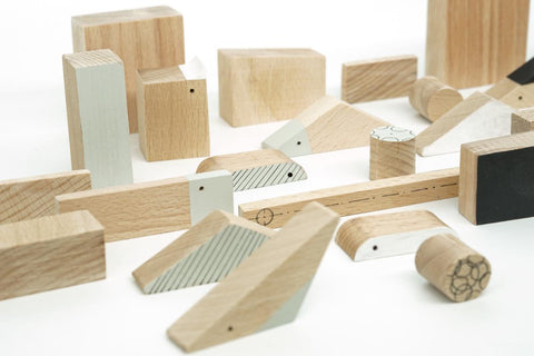 handmade designer wooden minimalist blocks