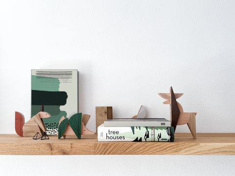 wooden forest designer objects