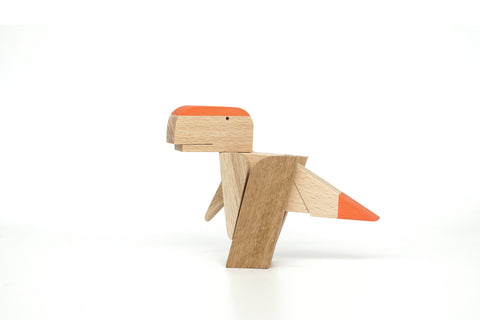 handmade wooden magnetic T.REX toy gift