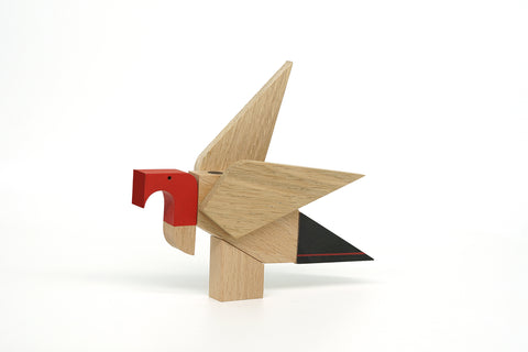 handmade wooden vulture gift