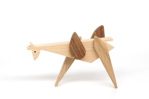 Giraffe handmade wooden magnetic puzzle toy design
