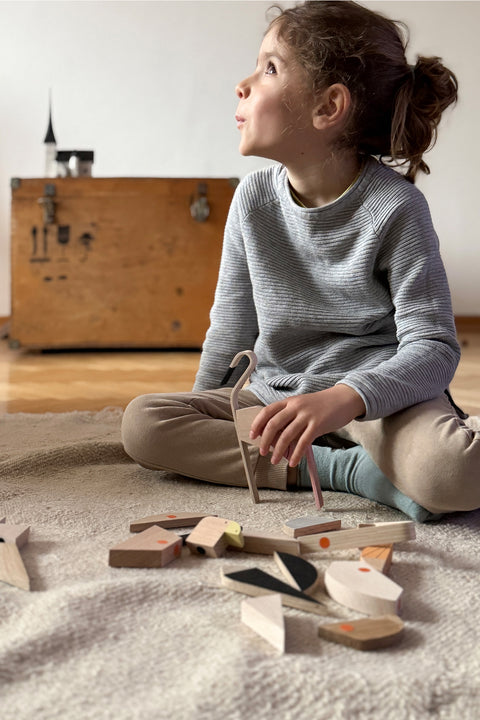 wooden magnetic flamingo gift toy