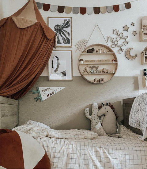 African animals in kids room interior