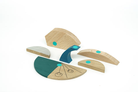 handmade wooden peacock gift