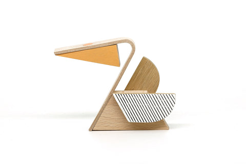 wooden magnetic pelican gift toy
