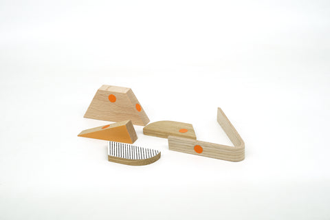 handmade wooden magnetic pelican