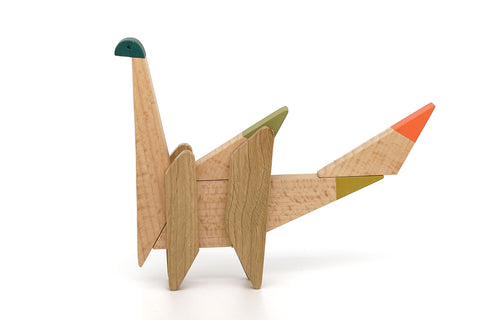 dinosaurs wooden magnetic toys creatures