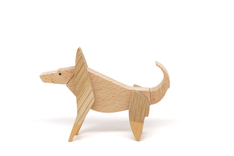 Dingo wooden magnetic Australian animal