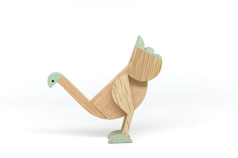 emu wooden magnetic toy puzzle