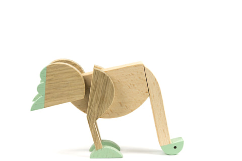 emu wooden magnetic toy