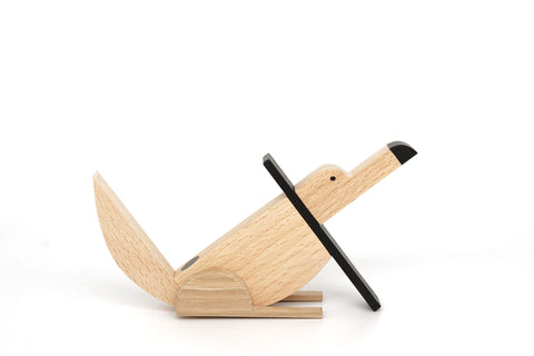 Nordic wolf wooden toy Bauhaus design