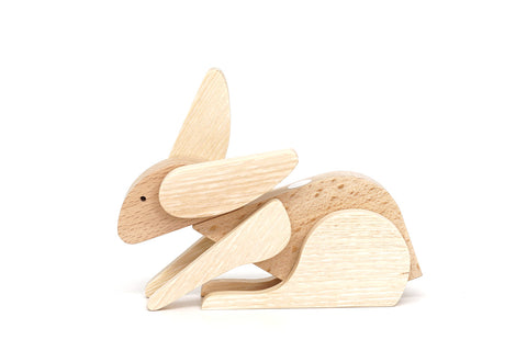 wooden rabbit toy