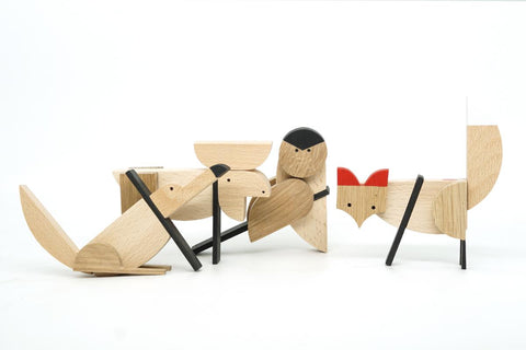 handmade wooden magnetic designer toys