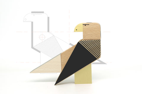 wooden designer eagle gift