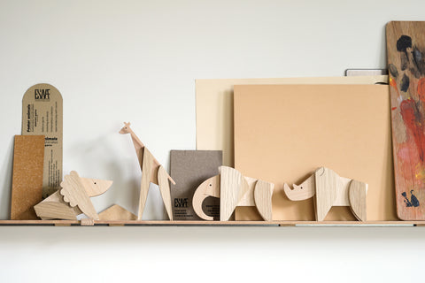 handmade wooden magnetic elephant toy