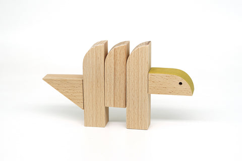 handmade wooden magnetic dinosaurs gifts