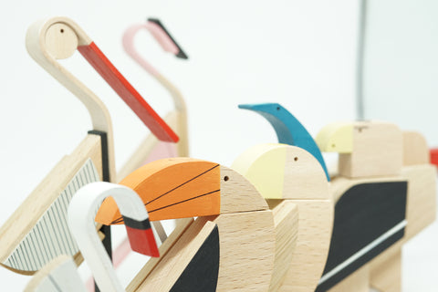 handmade wooden bird gift