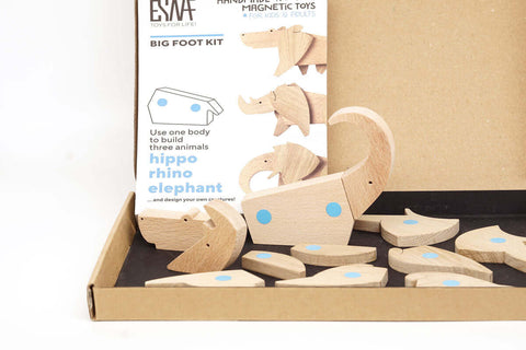 elephant, rhino and hippo animals kit