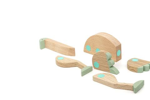 emu wooden magnetic toy parts