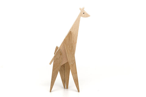 Giraffe handmade wooden magnetic puzzle toy design
